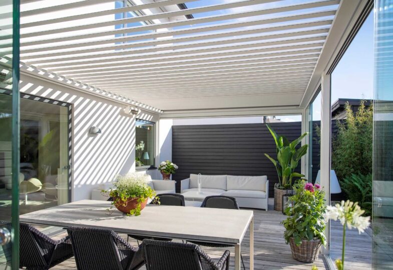 byg en pergola med et tag