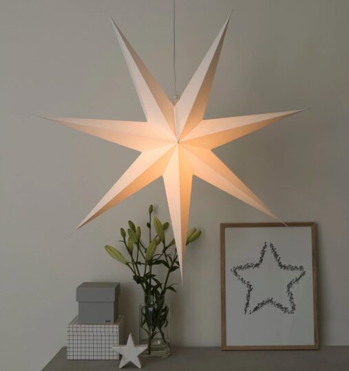 julestjernen til at hænge lige