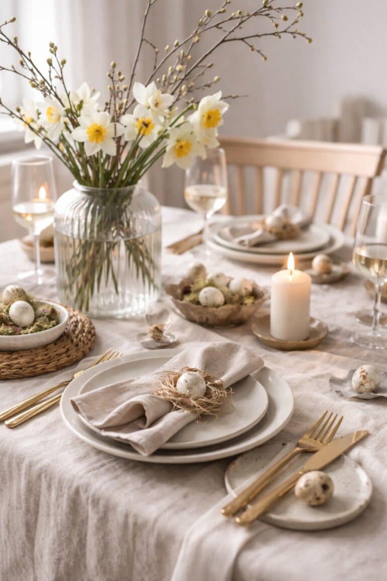 Dæk påskebord