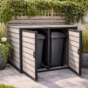 skjule en skraldespand