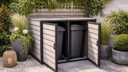 skjule en skraldespand