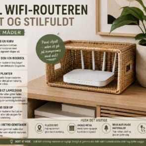 Skjul router pænt uden at ødelægge wifi – 6 måder