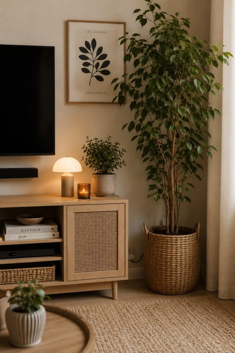 Skjul kabler med planter