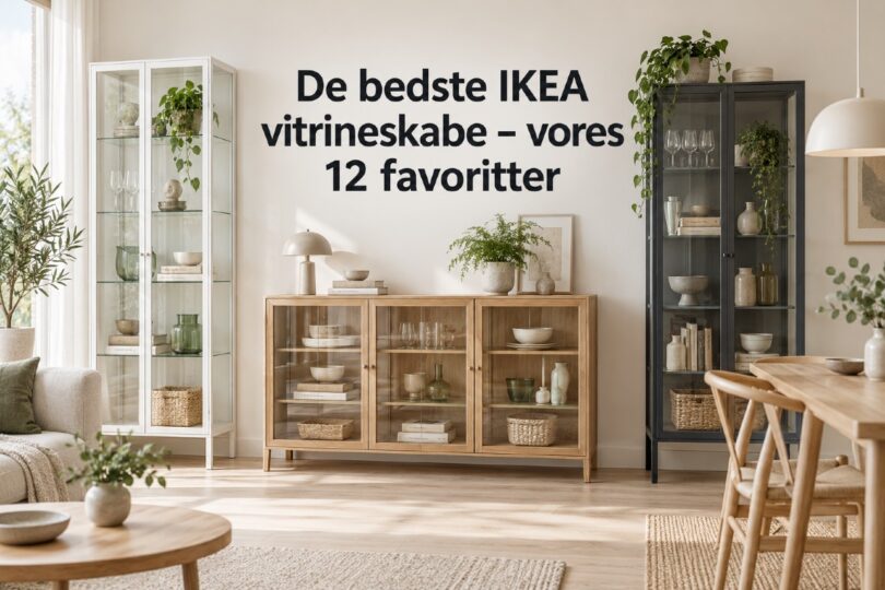De bedste IKEA vitrineskabe