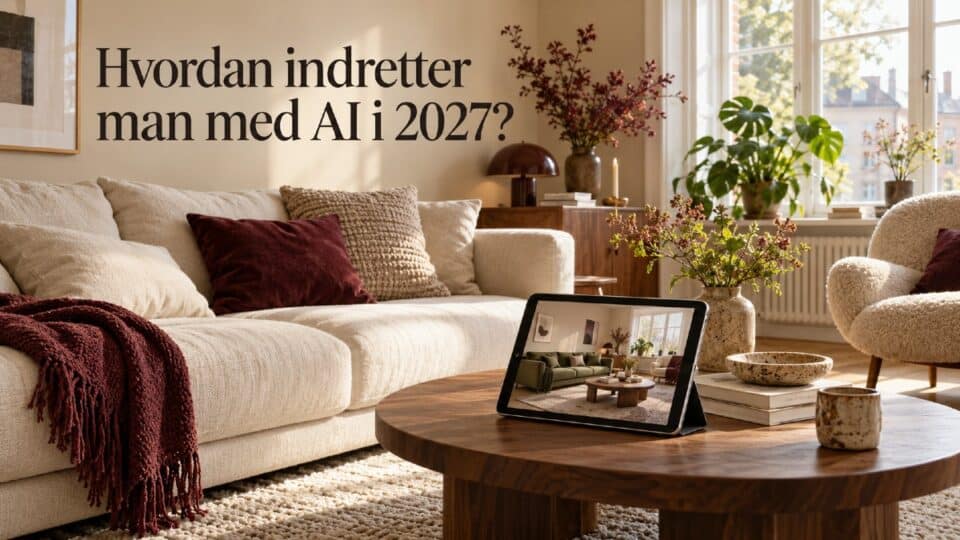 Hvordan indretter man med AI