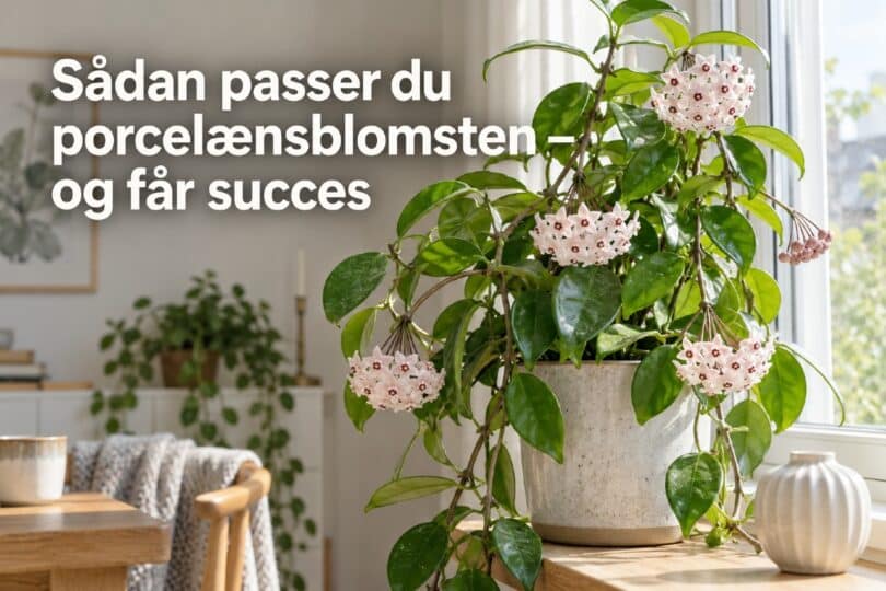 Hvordan passer man en porcelænsblomst