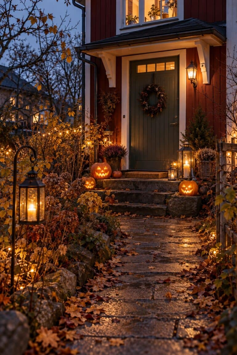 Halloweenbelysning udendørs