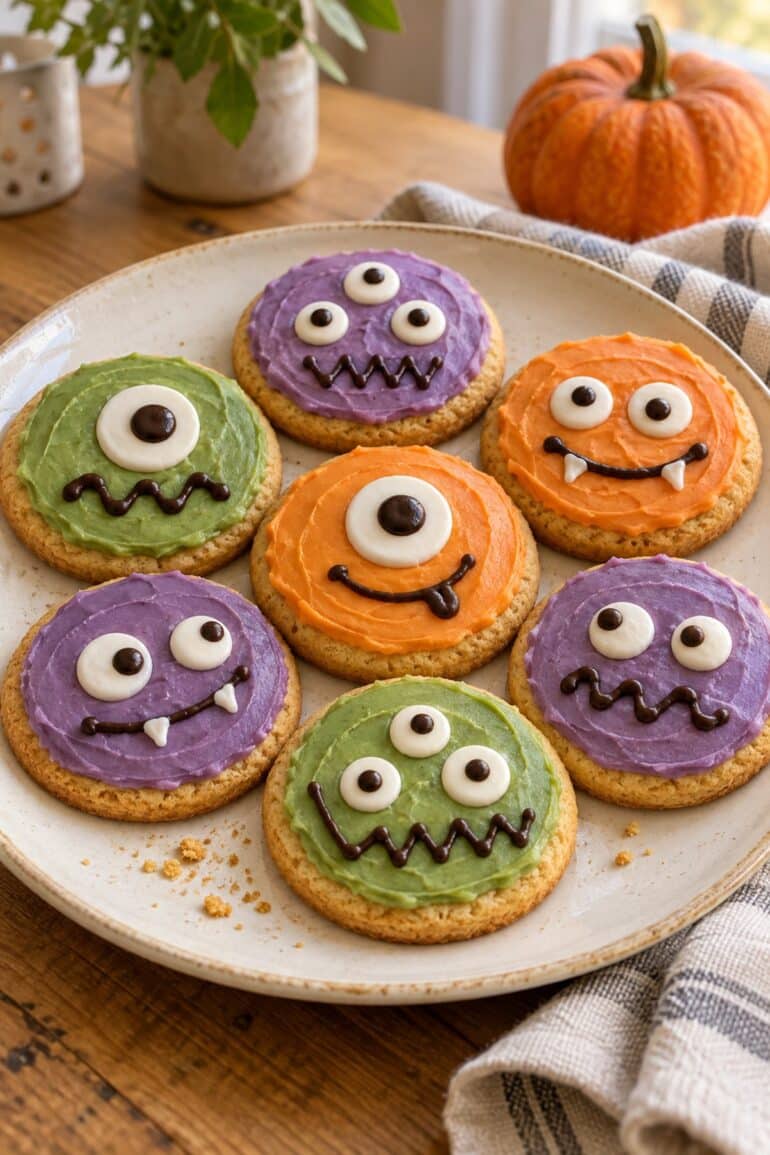 Monsterkiks med farverig glasur