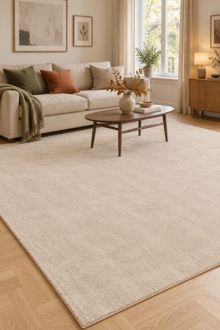 STOENSE tæppe beige